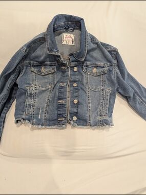 Justice Light Blue Denim Jean Jacket